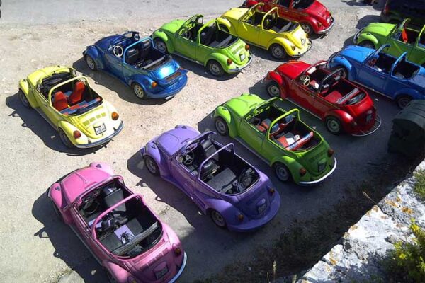 Hvar exploration tour on board VW Beetles DMC Croatia